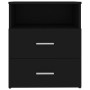 Black bedside table 50x32x60 cm by vidaXL, Nightstands - Ref: Foro24-803274, Price: 54,93 €, Discount: %