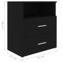 Black bedside table 50x32x60 cm by vidaXL, Nightstands - Ref: Foro24-803274, Price: 54,93 €, Discount: %