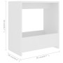 Weißer Beistelltisch aus Sperrholz, 50x26x50 cm von vidaXL, Seitentische - Ref: Foro24-806687, Preis: 33,96 €, Rabatt: %