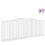 Gabion baskets 7 pcs arch shape iron 400x50x140/160 cm by vidaXL, Pots and planters - Ref: Foro24-3145987, Price: 1,00 €, Dis...