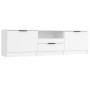 Weißer TV-Schrank aus Sperrholz, 140 x 35 x 40 cm von vidaXL, TV-Möbel - Ref: Foro24-811448, Preis: 81,78 €, Rabatt: %