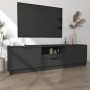 Schwarzer TV-Schrank aus Sperrholz, 140 x 35 x 40 cm von vidaXL, TV-Möbel - Ref: Foro24-811449, Preis: 91,67 €, Rabatt: %