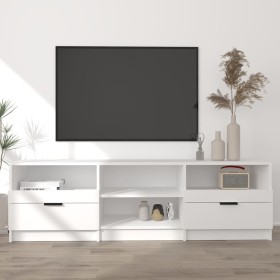 White plywood TV cabinet 150x33.5x45 cm by vidaXL, TV Furniture - Ref: Foro24-811457, Price: 90,64 €, Discount: %