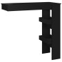 Mesa de bar de pared madera contrachapada negro 102x45x103,5cm de vidaXL, Mesas de cocina y de comedor - Ref: Foro24-811782, ...