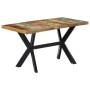 Mesa de comedor de madera maciza reciclada 140x70x75 cm de vidaXL, Mesas de cocina y de comedor - Ref: Foro24-247439, Precio:...