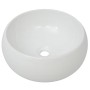 Lavabo de baño redondo con grifo mezclador cerámica blanco de vidaXL, Lavabos - Ref: Foro24-275495, Precio: 89,18 €, Descuent...