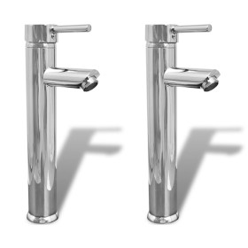 Mixer taps for bathroom 2 units chrome by vidaXL, Faucets - Ref: Foro24-275925, Price: 65,99 €, Discount: %