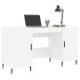 Engineered wood white desk 140x50x75 cm by vidaXL, Desks - Ref: Foro24-829564, Price: 120,85 €, Discount: %