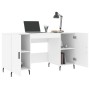 Engineered wood white desk 140x50x75 cm by vidaXL, Desks - Ref: Foro24-829564, Price: 120,85 €, Discount: %