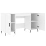 Engineered wood white desk 140x50x75 cm by vidaXL, Desks - Ref: Foro24-829564, Price: 120,85 €, Discount: %