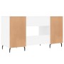 Engineered wood white desk 140x50x75 cm by vidaXL, Desks - Ref: Foro24-829564, Price: 120,85 €, Discount: %