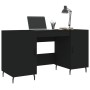 Escritorio madera de ingeniería negro 140x50x75 cm de vidaXL, Escritorios - Ref: Foro24-829565, Precio: 127,86 €, Descuento: %