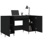 Escritorio madera de ingeniería negro 140x50x75 cm de vidaXL, Escritorios - Ref: Foro24-829565, Precio: 127,86 €, Descuento: %