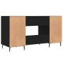 Escritorio madera de ingeniería negro 140x50x75 cm de vidaXL, Escritorios - Ref: Foro24-829565, Precio: 127,86 €, Descuento: %