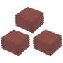 Losetas de goma protección de caídas 18 unidades 50x50x3cm rojo de vidaXL, Suelos y moquetas - Ref: Foro24-276271, Precio: 25...