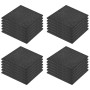 Losetas de goma protección de caídas 24 uds 50x50x3 cm negras de vidaXL, Suelos y moquetas - Ref: Foro24-276275, Precio: 456,...