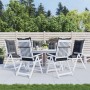 Garden chair cushion high backrest 6 pcs gray fabric 120x50x7 cm by vidaXL, Cushions for chairs and sofas - Ref: Foro24-31423...