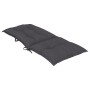 Garden chair cushion high backrest 6 pcs gray fabric 120x50x7 cm by vidaXL, Cushions for chairs and sofas - Ref: Foro24-31423...