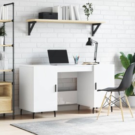 Plywood bright white desk 140x50x75 cm by vidaXL, Desks - Ref: Foro24-829566, Price: 128,27 €, Discount: %