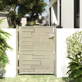 Stainless steel garden gate 100x125 cm by vidaXL, garden gates - Ref: Foro24-316856, Price: 171,99 €, Discount: %