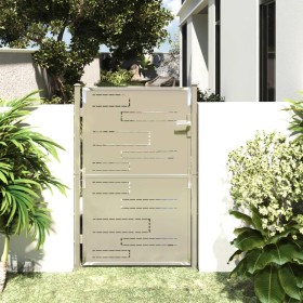 Puerta de jardín de acero inoxidable 100x150 cm de vidaXL, Puertas de jardín - Ref: Foro24-316857, Precio: 226,75 €, Descuent...