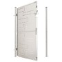 Puerta de jardín de acero inoxidable 100x150 cm de vidaXL, Puertas de jardín - Ref: Foro24-316857, Precio: 226,75 €, Descuent...