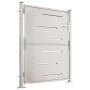 Puerta de jardín de acero inoxidable 100x125 cm de vidaXL, Puertas de jardín - Ref: Foro24-316861, Precio: 194,99 €, Descuent...