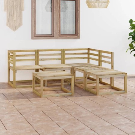 Garden furniture set 6 pieces green impregnated pine wood by vidaXL, Garden sets - Ref: Foro24-3065300, Price: 197,92 €, Disc...