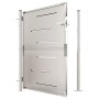 Puerta de jardín de acero inoxidable 100x125 cm de vidaXL, Puertas de jardín - Ref: Foro24-316861, Precio: 194,99 €, Descuent...