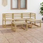 Garden furniture set 5 pieces green impregnated pine wood by vidaXL, Garden sets - Ref: Foro24-3065297, Price: 177,99 €, Disc...