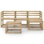 Garden furniture set 5 pieces green impregnated pine wood by vidaXL, Garden sets - Ref: Foro24-3065297, Price: 177,99 €, Disc...