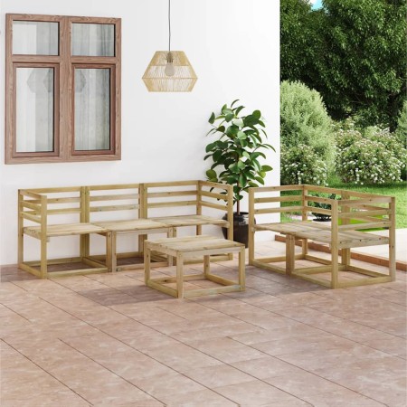 Garden furniture set 6 pieces made of green impregnated pine wood by vidaXL, Garden sets - Ref: Foro24-3065301, Price: 202,49...