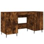 Escritorio madera de ingeniería roble ahumado 140x50x75 cm de vidaXL, Escritorios - Ref: Foro24-829569, Precio: 95,37 €, Desc...