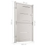 Puerta de jardín de acero inoxidable 100x180 cm de vidaXL, Puertas de jardín - Ref: Foro24-316863, Precio: 276,49 €, Descuent...