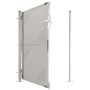 Puerta de valla de jardín acero gris inoxidable 100x125 cm de vidaXL, Puertas de jardín - Ref: Foro24-316866, Precio: 160,74 ...