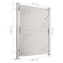 Puerta de valla de jardín acero gris inoxidable 100x125 cm de vidaXL, Puertas de jardín - Ref: Foro24-316866, Precio: 160,74 ...