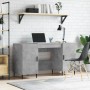 Concrete gray engineered wood desk 140x50x75 cm by vidaXL, Desks - Ref: Foro24-829568, Price: 116,04 €, Discount: %