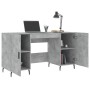 Concrete gray engineered wood desk 140x50x75 cm by vidaXL, Desks - Ref: Foro24-829568, Price: 116,04 €, Discount: %