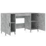 Concrete gray engineered wood desk 140x50x75 cm by vidaXL, Desks - Ref: Foro24-829568, Price: 116,04 €, Discount: %