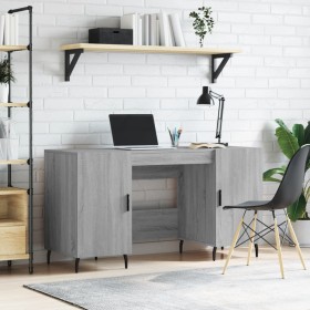 Engineered wood gray Sonoma desk 140x50x75 cm by vidaXL, Desks - Ref: Foro24-829570, Price: 119,80 €, Discount: %