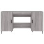 Sonoma Schreibtisch aus grauem Holzwerkstoff 140x50x75 cm von vidaXL, Schreibtische - Ref: Foro24-829570, Preis: 119,99 €, Ra...