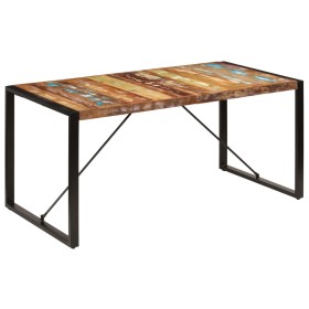 Esstisch aus recyceltem Massivholz, 160 x 80 x 75 cm von vidaXL, Küchen- und Esstische - Ref: Foro24-247418, Preis: 307,34 €,...