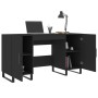 Black engineered wood desk 140x50x75 cm by vidaXL, Desks - Ref: Foro24-829573, Price: 126,98 €, Discount: %