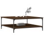 Oak brown engineered wood coffee table 100x100x40 cm by vidaXL, Coffee table - Ref: Foro24-832847, Price: 85,22 €, Discount: %