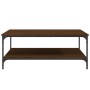 Oak brown engineered wood coffee table 100x100x40 cm by vidaXL, Coffee table - Ref: Foro24-832847, Price: 85,22 €, Discount: %