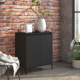 Aparador de madera contrachapada negro 60x35x70 cm de vidaXL, Aparadores - Ref: Foro24-806077, Precio: 63,62 €, Descuento: %