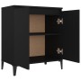 Black plywood sideboard 60x35x70 cm by vidaXL, Sideboards - Ref: Foro24-806077, Price: 63,51 €, Discount: %