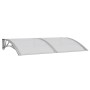 Marquesina de puerta policarbonato gris 150x100 cm de vidaXL, Toldos - Ref: Foro24-153570, Precio: 87,73 €, Descuento: %