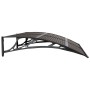 Black polycarbonate door canopy 150x100 cm by vidaXL, Awnings - Ref: Foro24-153573, Price: 79,96 €, Discount: %