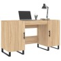 Sonoma oak engineered wood desk 140x50x75 cm by vidaXL, Desks - Ref: Foro24-829575, Price: 131,56 €, Discount: %